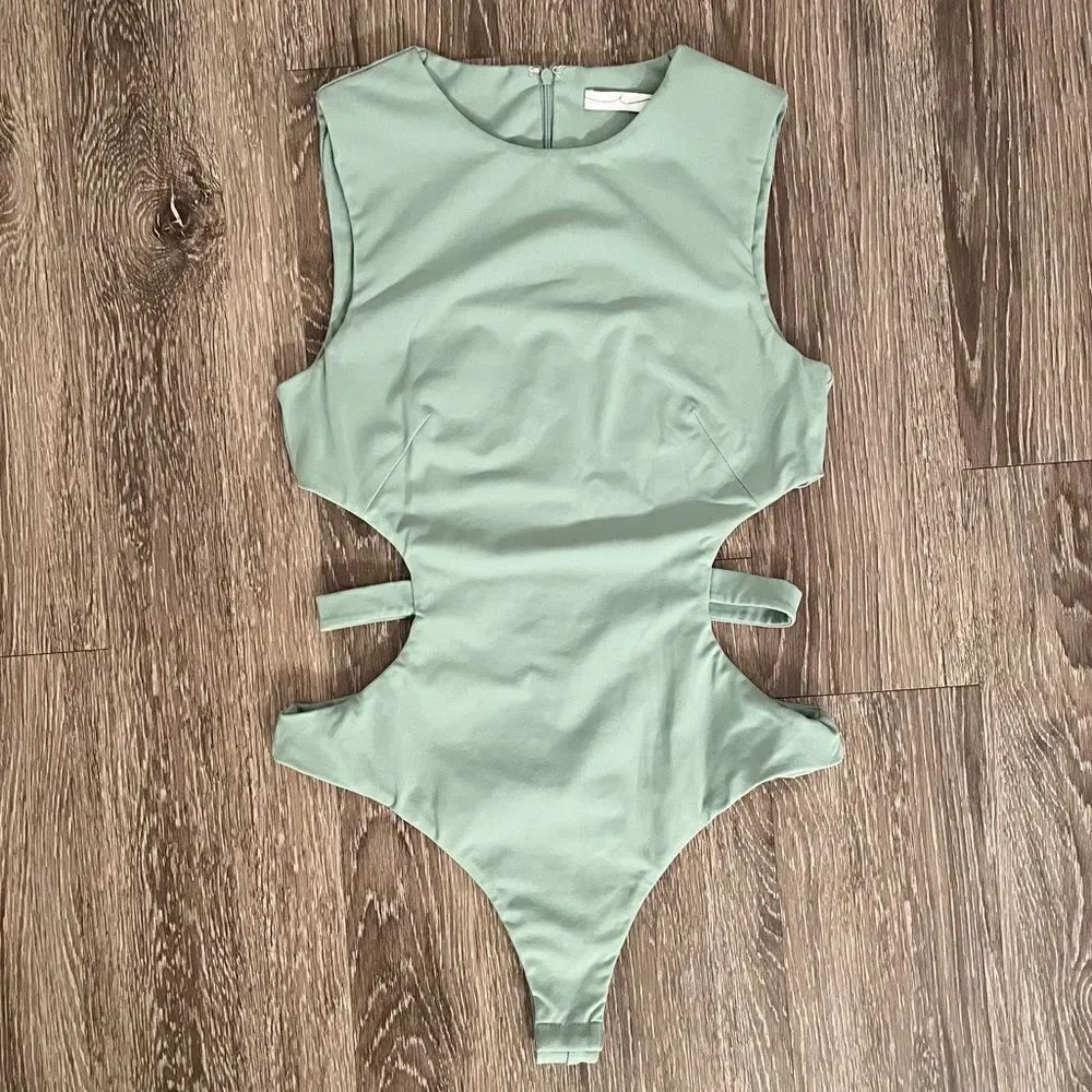 Byegris BYE X Elina sage bodysuit nwot